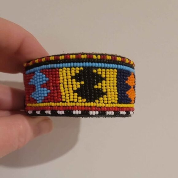 Beaded Cuff Bracelet - Picture 1 of 5